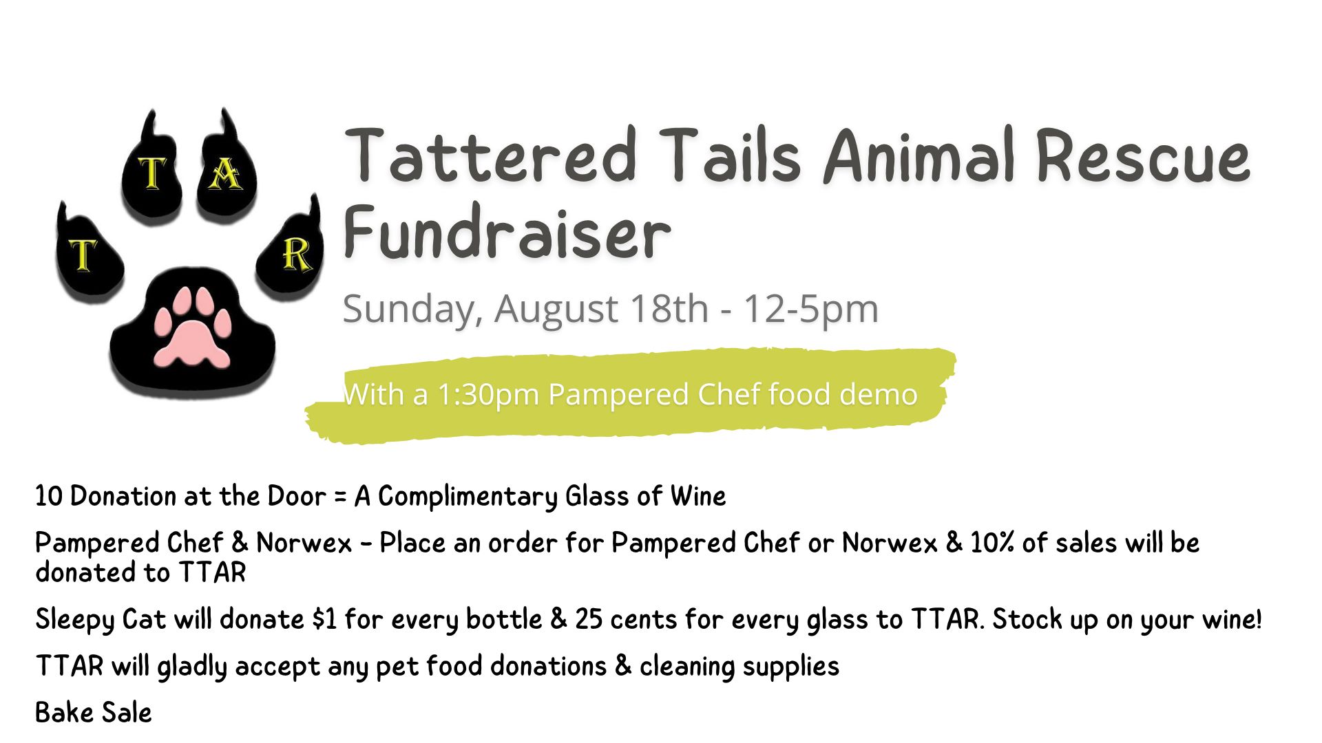 Read more about the article Tattered Tails Animal Rescue Fundraiser