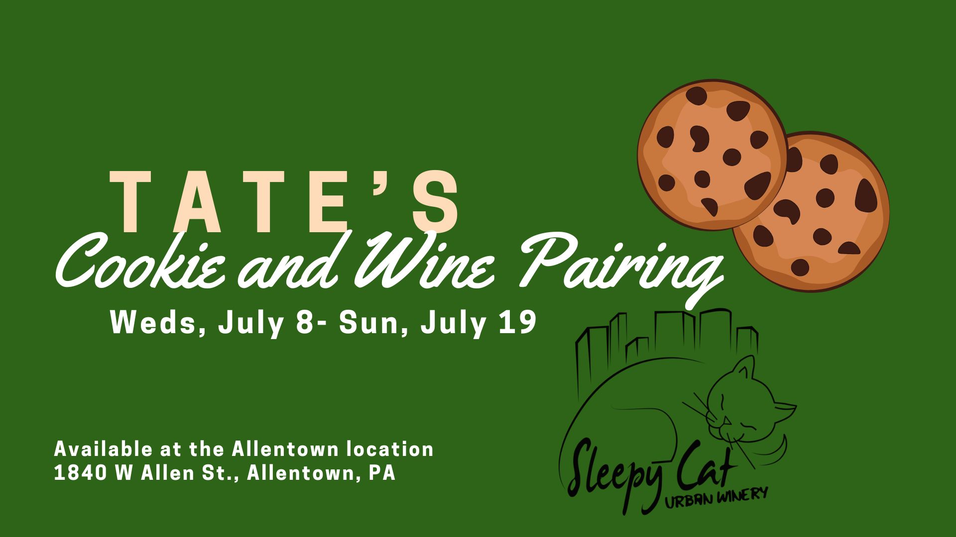 Tate’s Cookie & Wine Pairing
